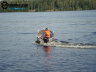 Алюминиевая лодка Wellboat-42 румпельное управление