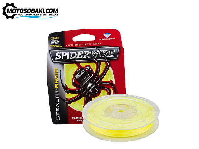Плетенка Spiderwire 0.12 мм 137 м (желтая)