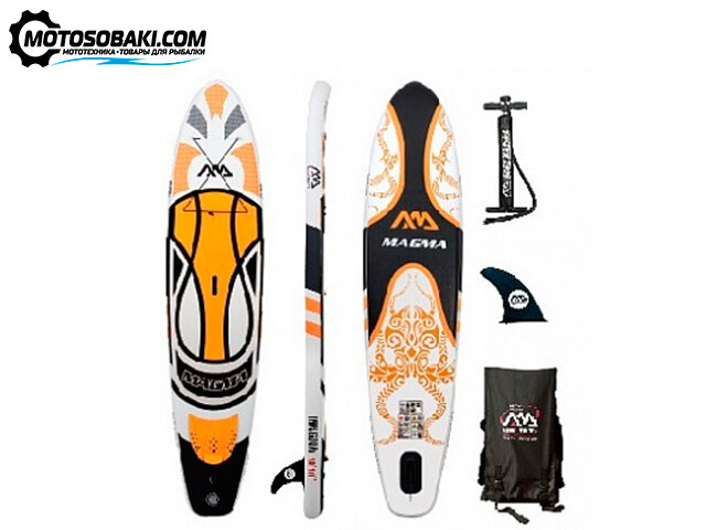 Сапборд надувной Aqua Marina MAGMA White/Orange S18