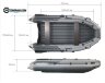 Лодка надувная Риф SKAT-Тритон-370 с интегрированным фальшбортом