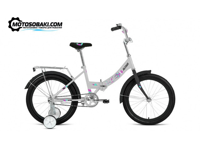 Велосипед ALTAIR CITY KIDS 20" Compact (складной, 1 ск., рост 13") 2019-2020 серый