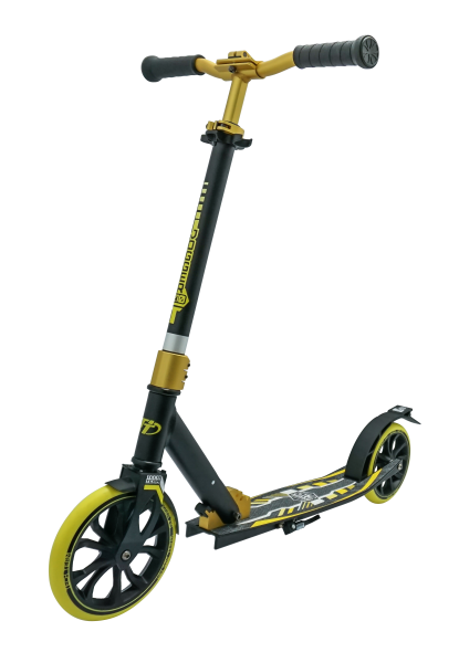 Самокат Tech Team 210 jogger черно-желтый 1/2