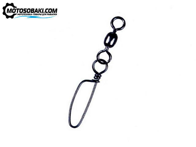 Вертлюги с застежкой Volzhanka Rolling Swivel Round Eye W/Crosslock Snap (№2-10, тест 9-40 кг)