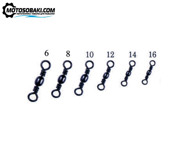 Вертлюги Волжанка Brass Barrel Swivel (№6-16, тест 8-28 кг)