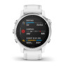Мультиспортивные часы Garmin Fenix 6S с GPS, серебристые с белым ремешком
