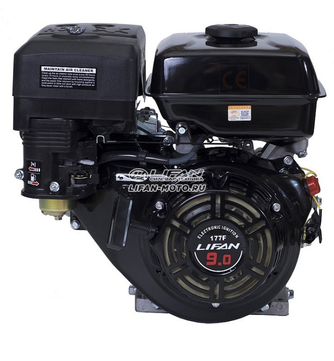 Двигатель Лифан Lifan 177F (9л.с.) шлицевой вал (for R)