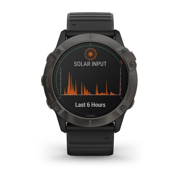 Мультиспортивные часы Garmin Fenix 6 PRO с GPS, черные с черным ремешком