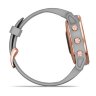 Мультиспортивные часы Garmin Fenix 6S Sapphire с GPS, роз. золото с серым ремешком