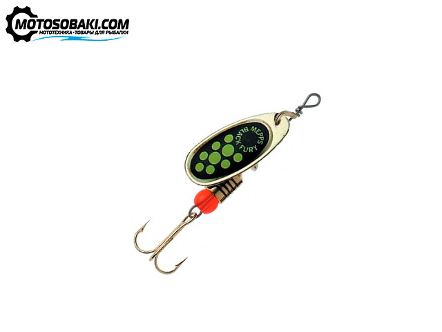 Блесна вращающаяся Mepps BLACK FURY 1 SILVER/Chartreuse