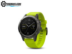 Мультиспортивные часы Garmin Fenix 5 с GPS (желтый ремешок)