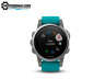 Мультиспортивные часы Garmin Fenix 5S с GPS (серебристые с бирюзовым ремешком)