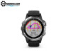 Мультиспортивные часы Garmin Fenix 5 PLUS Glass (серебристые с черным ремешком)