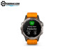 Мультиспортивные часы Garmin Fenix 5 PLUS Sapphire (титан с оранжевым ремешком)
