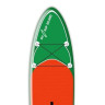 Надувная доска для sup-бординга My SUP 10.6 (зеленая/оранжевая)